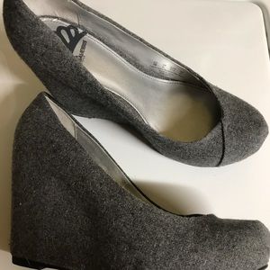 Fergalicious wool platform heel shoes